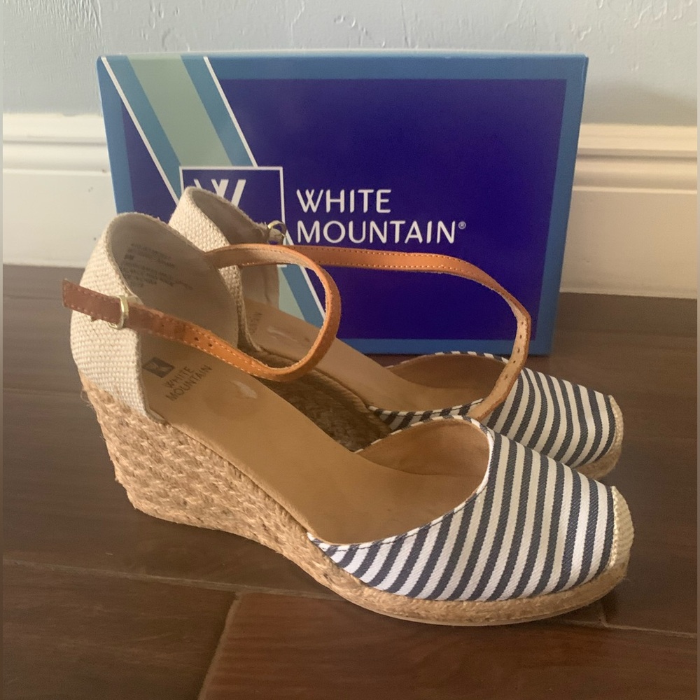 White mountain Mamba Navy/white/Striped SZ 9